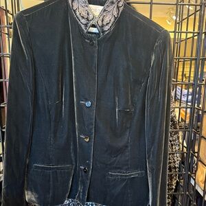 Worth Black Velvet Women's Blazer